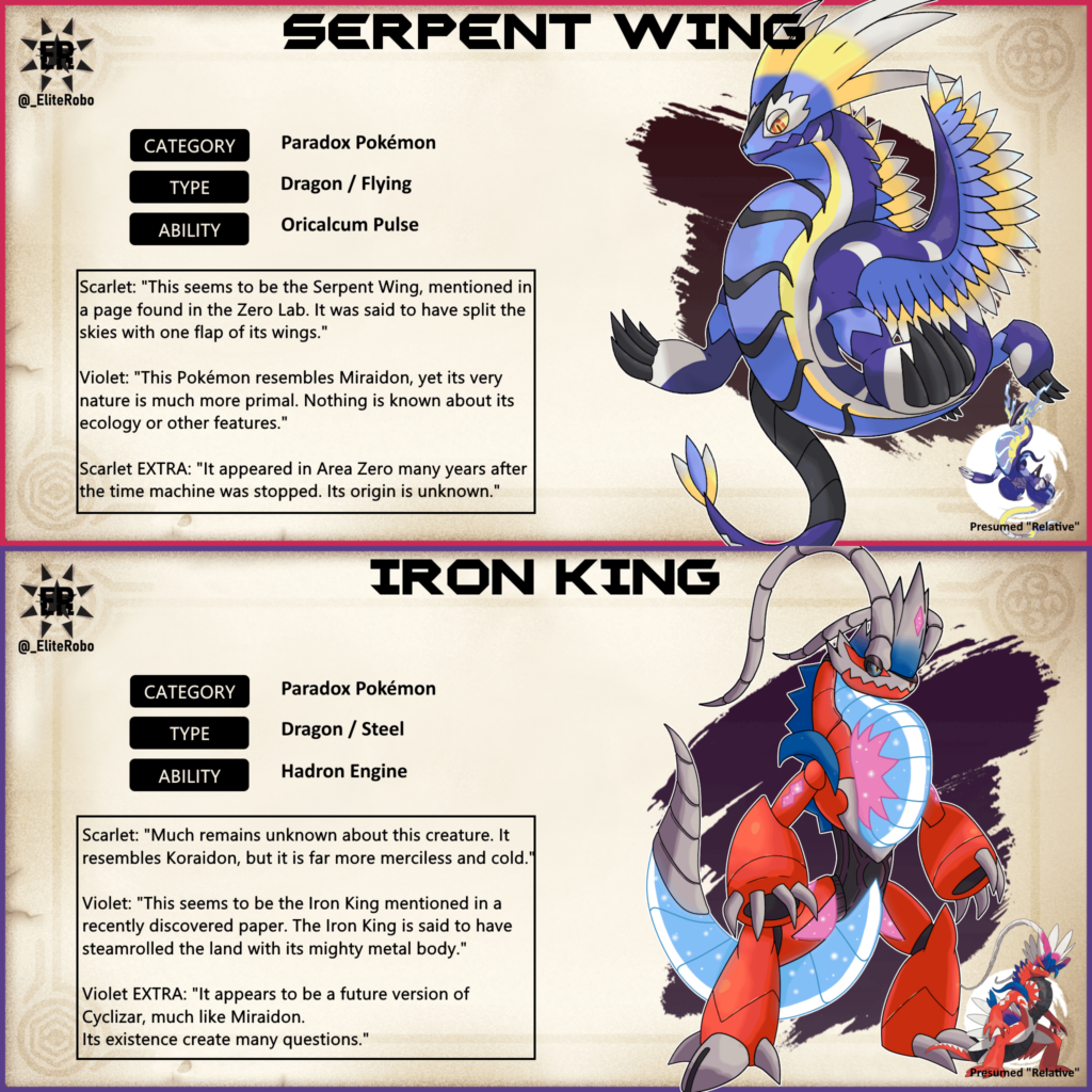 Paradox Miraidon and Koraidon: Serpent Wing and Iron King!