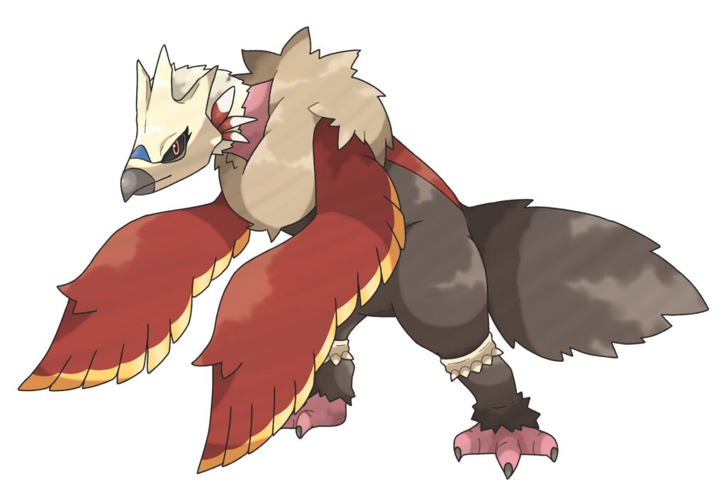 braviary / mandibuzz fusion (tell me if you think of a cool name for it)