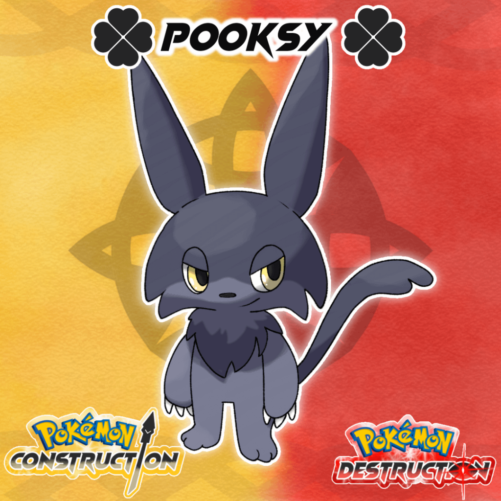 Pooksy Fairy/dark type - Equine form dark/ghost type... dex and reference in comments🤭