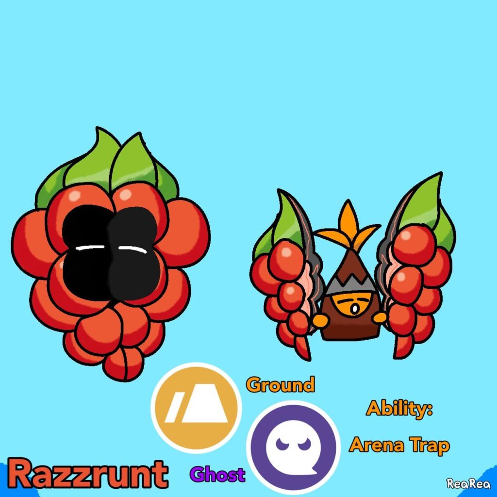 (OC) I drew a Razzberry form for Pecharunt