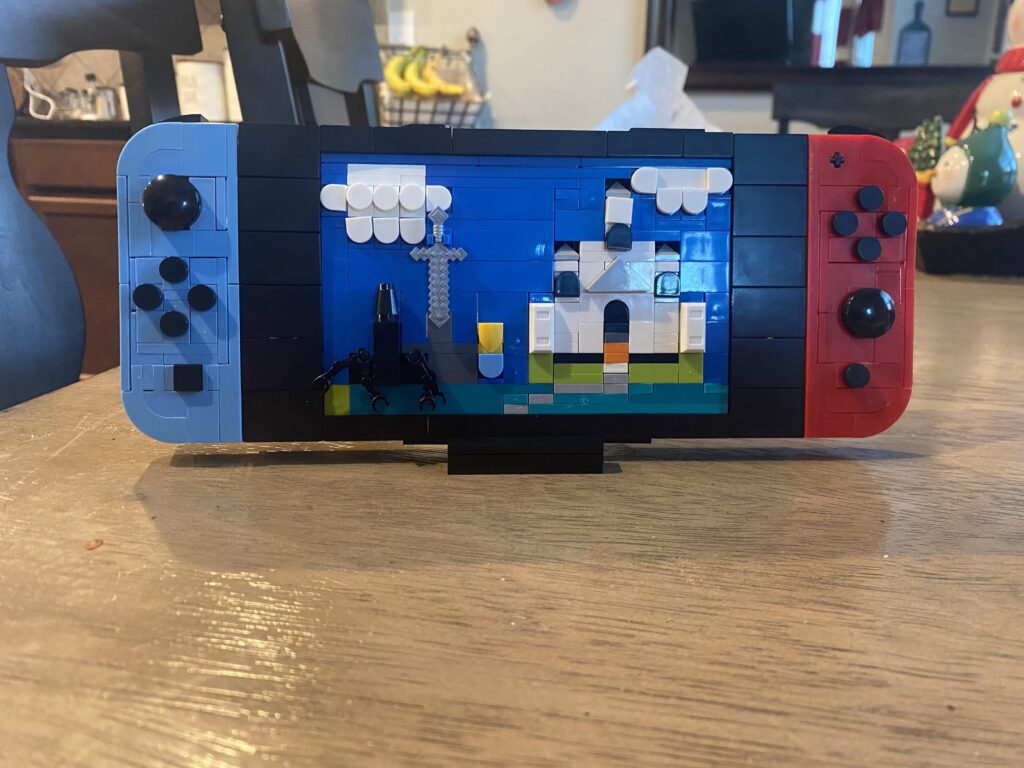 Wife got me a knock-off Lego Nintendo Switch set for Christmas, finally got around to building it!