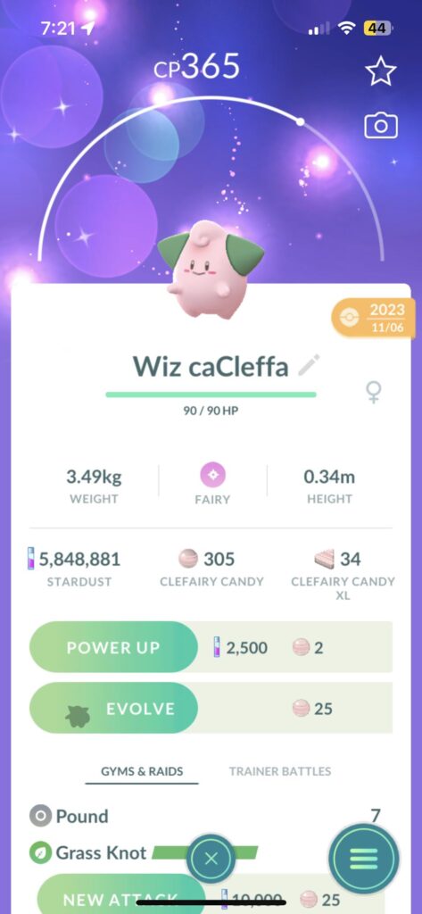 Gave my girlfriend my phone to let her name a few mons.