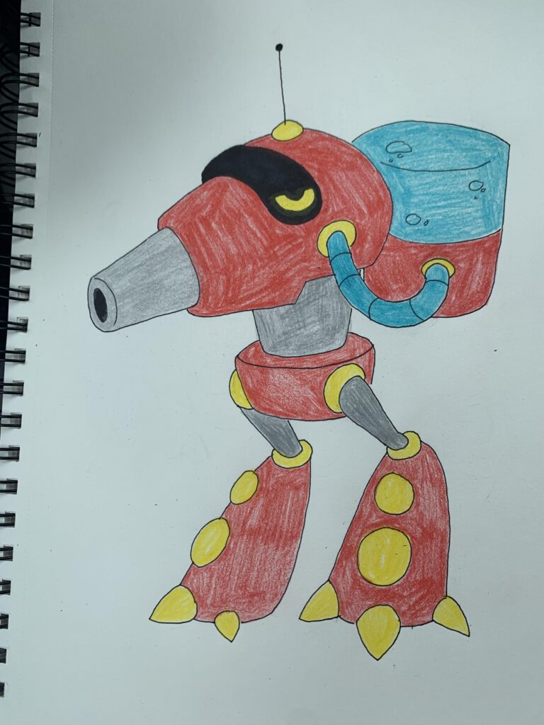 A Paradox Pokémon based off Octillery and the AT-ST. The Fire/Water type Iron Walker.