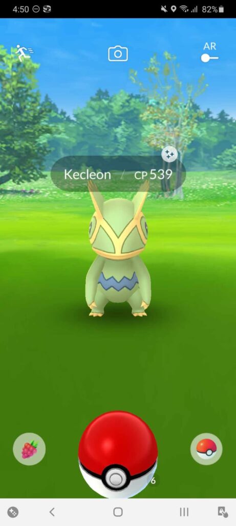 Caught a shiny XXL kecleon today!!!! Also a hundo machop