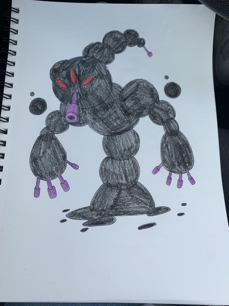 UB Smother: An Ultra Beast based off one of my fears, claustrophobia and suffocation. 2nd pic is inspiration and cause of said phobia.