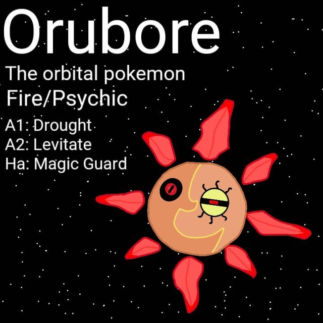 (re-upload couse i made a lunatone form too late) Orubore, solrockc and lunatone, now as one pokemon
