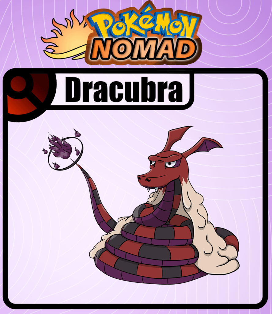 Here is my Fire/Dark starter final evolution : Dracubra ! I really like him, I think he turned out very pretty.