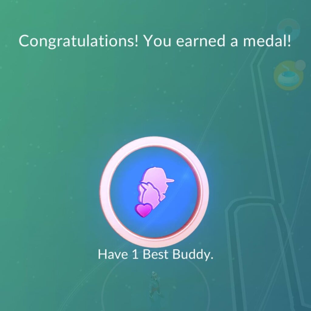 Finally hit best buddies with Gyrados on New Years and he’s my first ever best buddy!!!