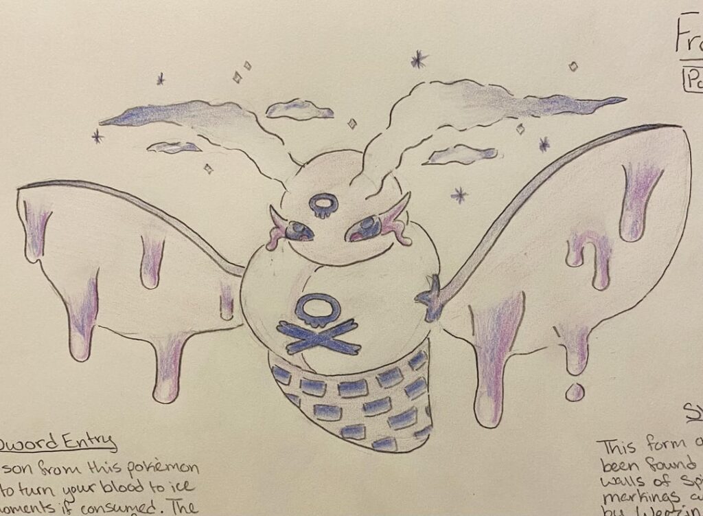 Poison Frosmoth and Dragon Volcarona