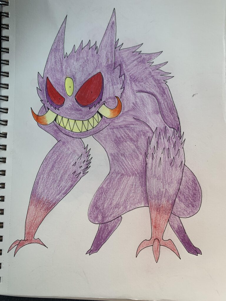 Feral Ghoul A Ghost/Dark Type Past Paradox based off Gengar