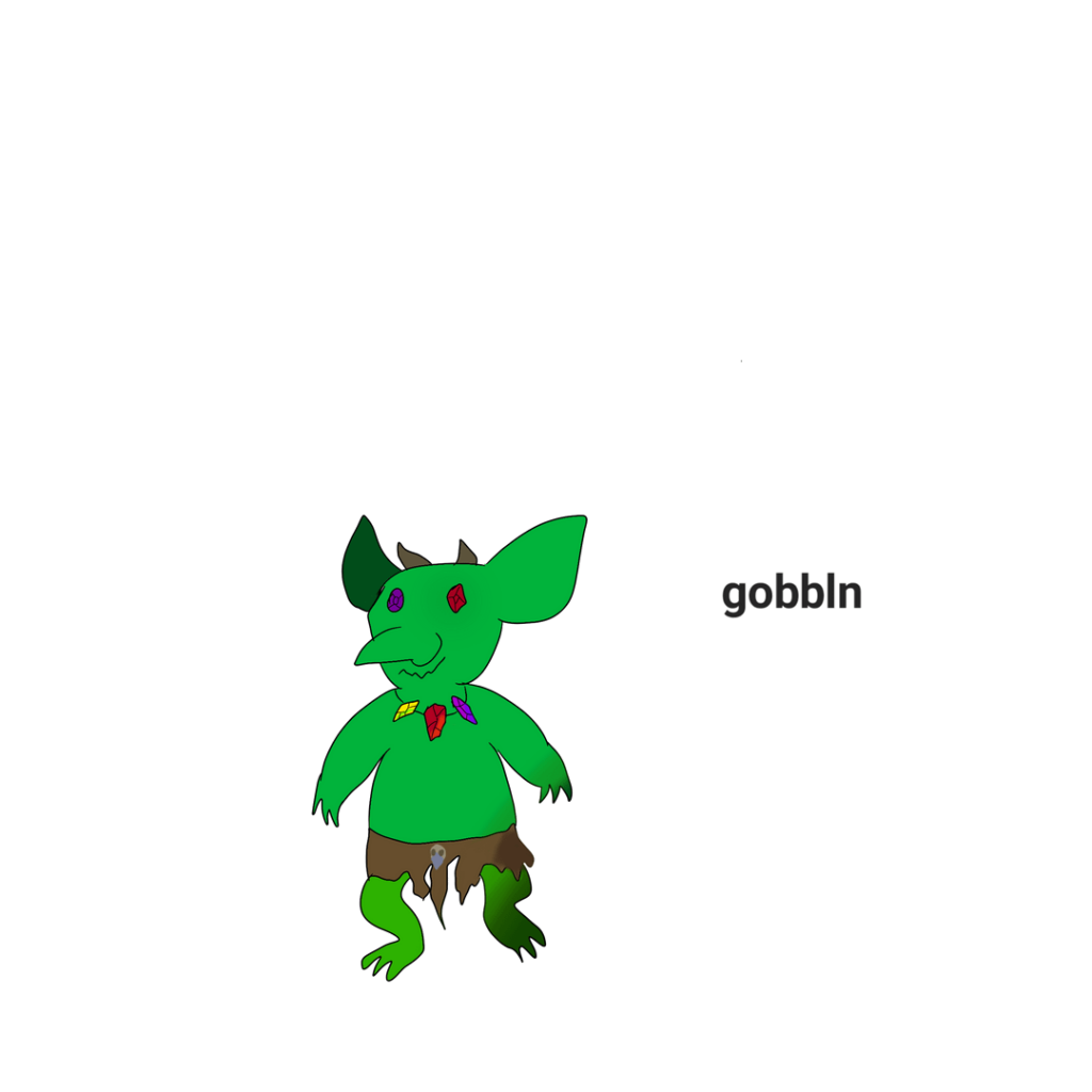 My goblin pokemon (sorry for the bad quality im bad at humanoids)