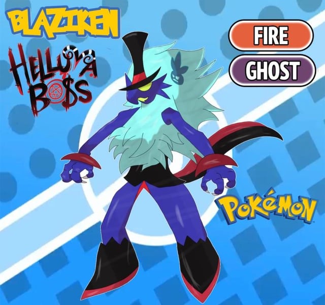 Blaziken x Asmodeus Fusion