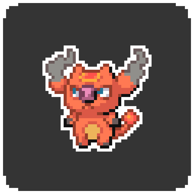 Name this bull fakemon fire starter I made
