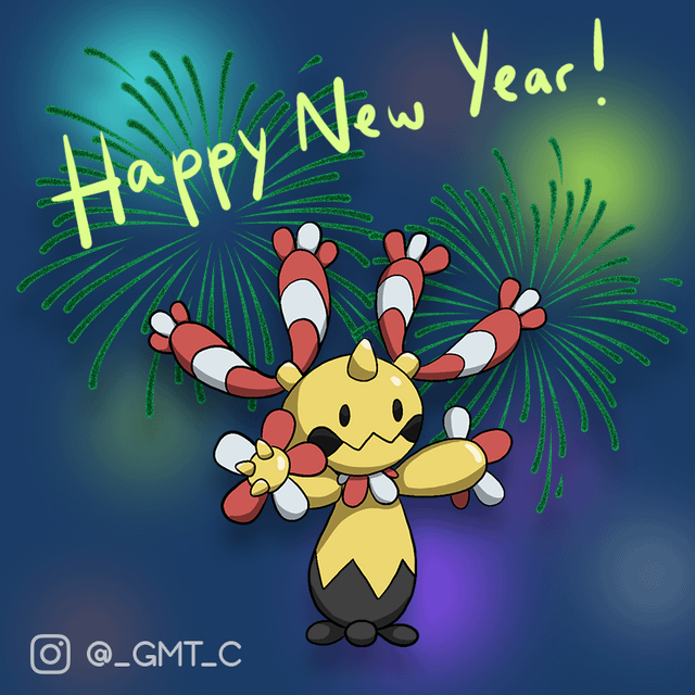 Happy New Year! I bring you Chingactus, the festive Pokemon to ring in 2024. Let me know what fusions you'd like to see in the future. Most upvoted options will be considered!