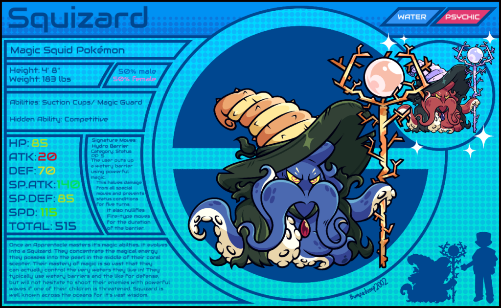 Meet Squizard, The Magic Squid Pokémon!