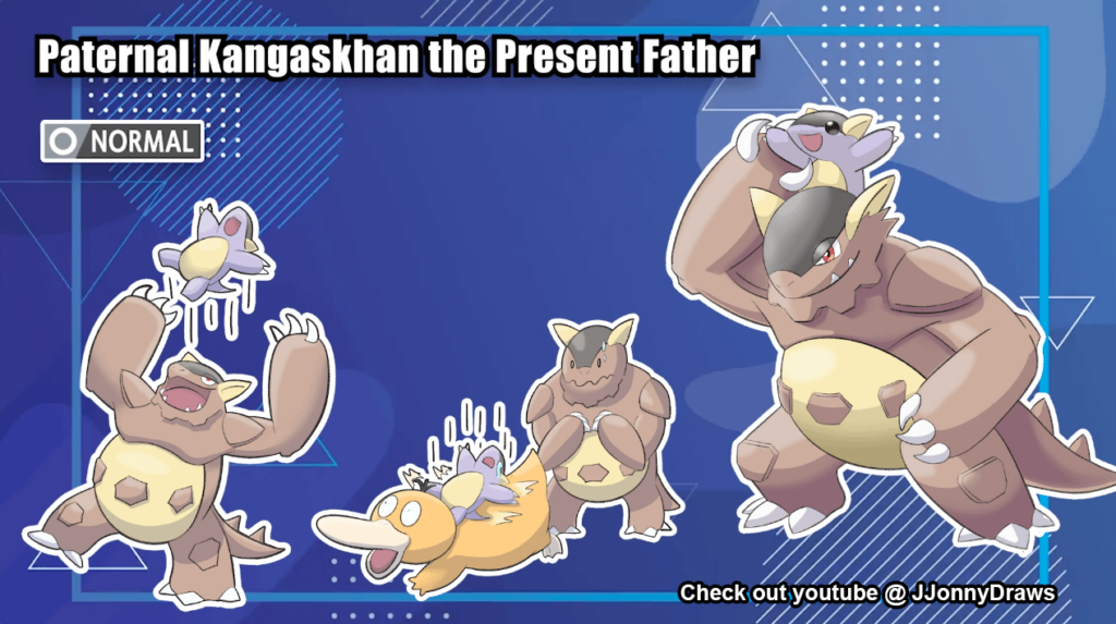 I drew a Father Kangaskhan