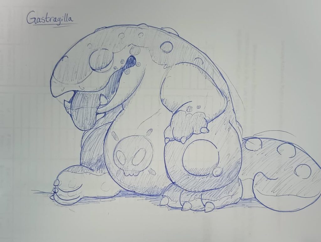 Gastragilla - The Belching Fakemon