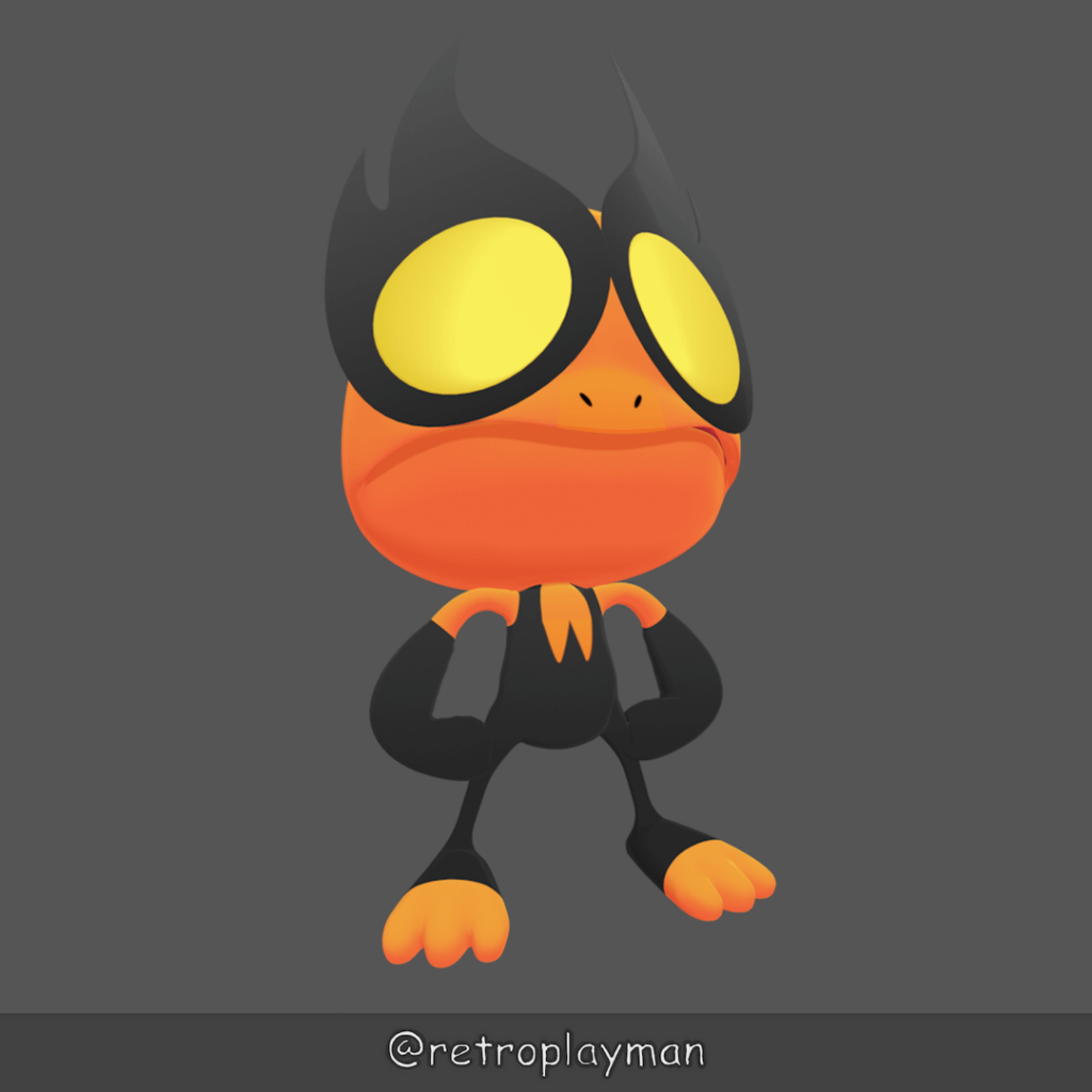 Blotoad the Pyro Pokémon (Redesign)