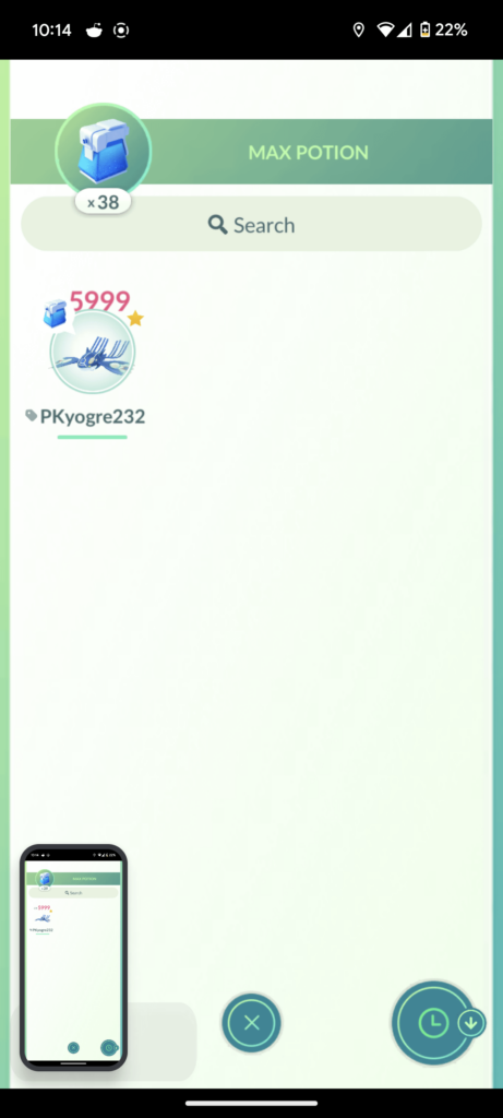 Unquenchable Kyogre?