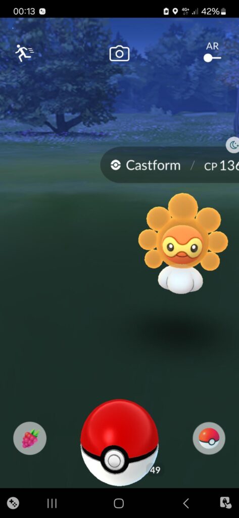 At midnight wile it freezes. I didn't expect to find this one