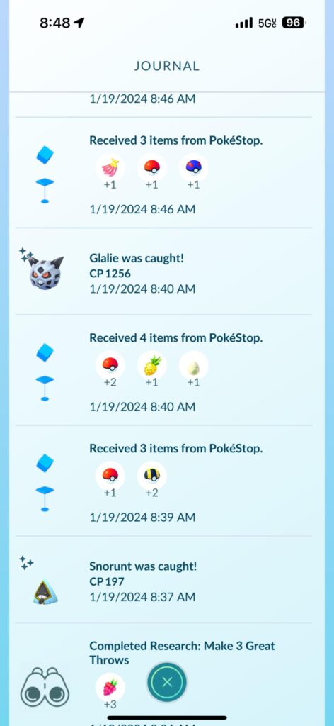 Back to back shiny Snorunt and Glalie!