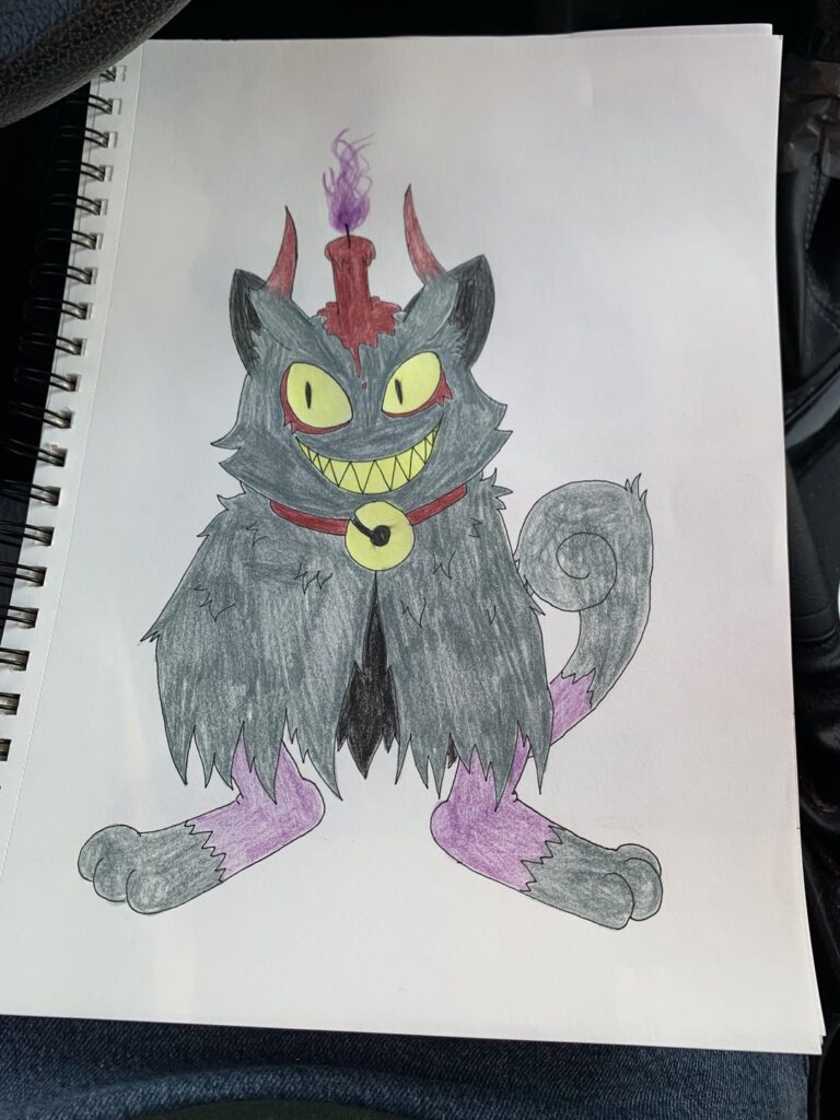 Regional Ice Type Meowth based on the Yule Cat. It evolves into Nyule.