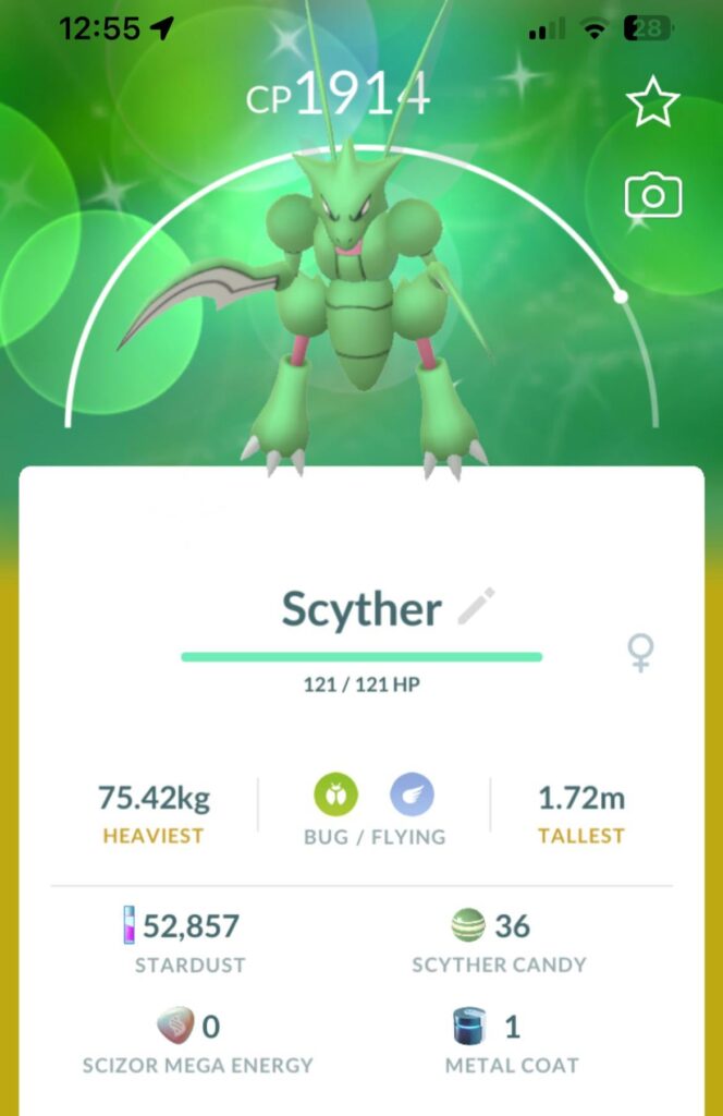 My first shiny!! 😁 (2 star)