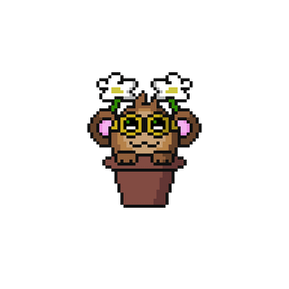 Introducing the grass type starter for my fangame, Potkey!