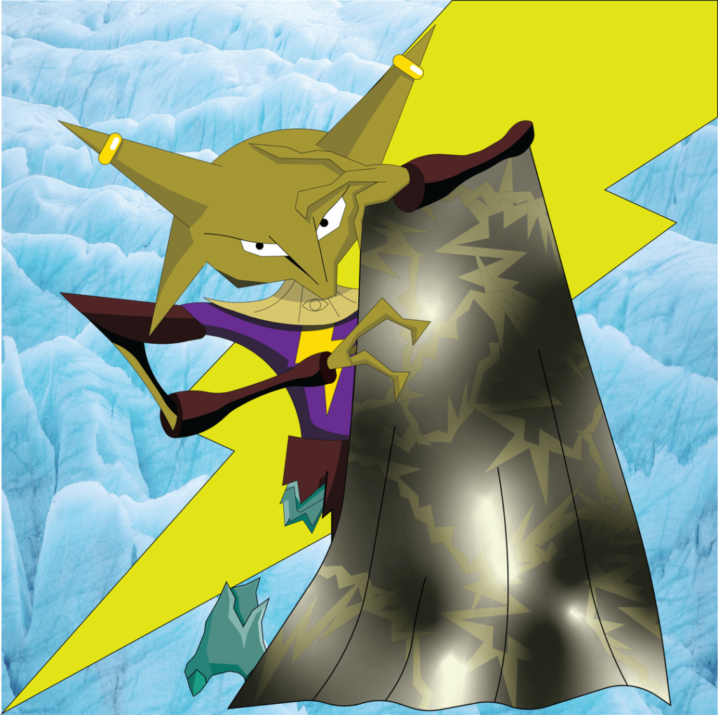 Black Blizzard - Past Paradox Alakazam. Youthful and unwise. Based off of Ozymandias