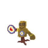 My First attempt at sprite art. Meet Quintle the Quintaine pokemon.