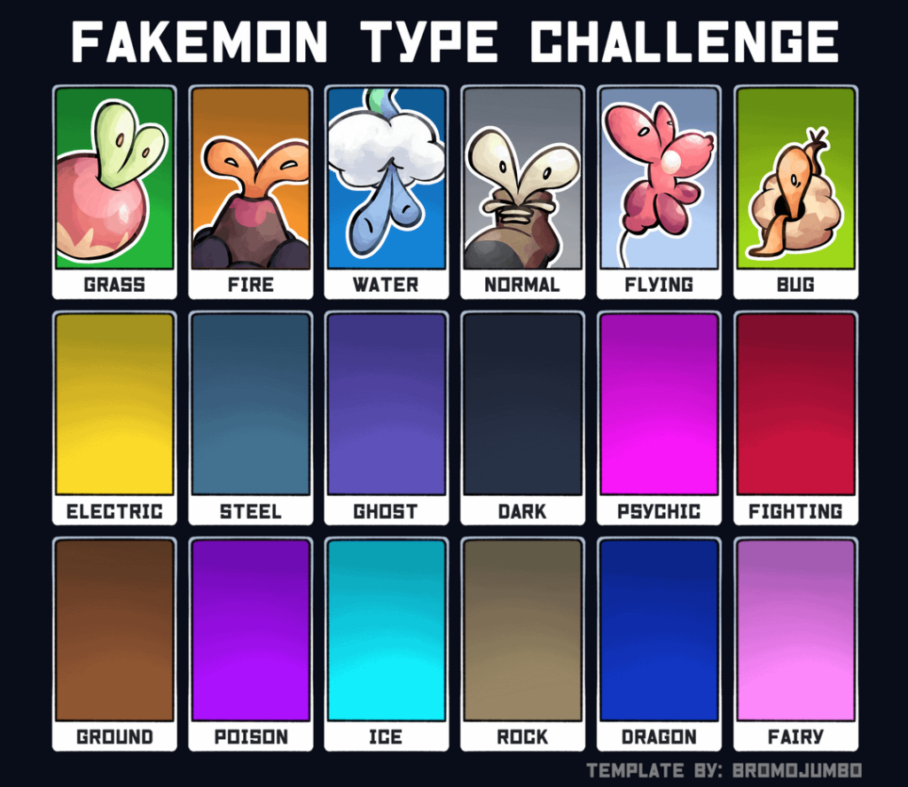 Working on an Applin of every type! Here's the first row completed.