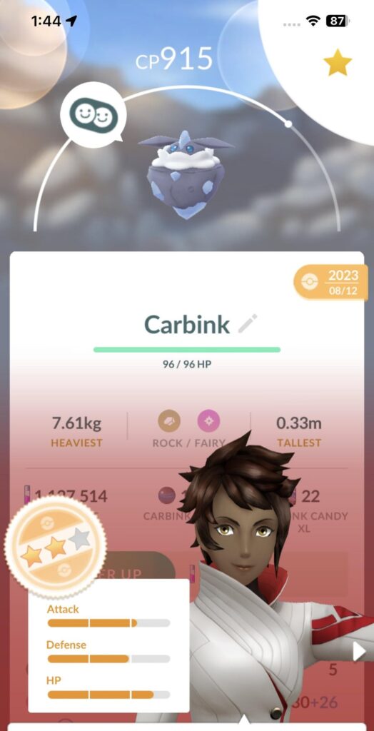 Carbink pvp ivs