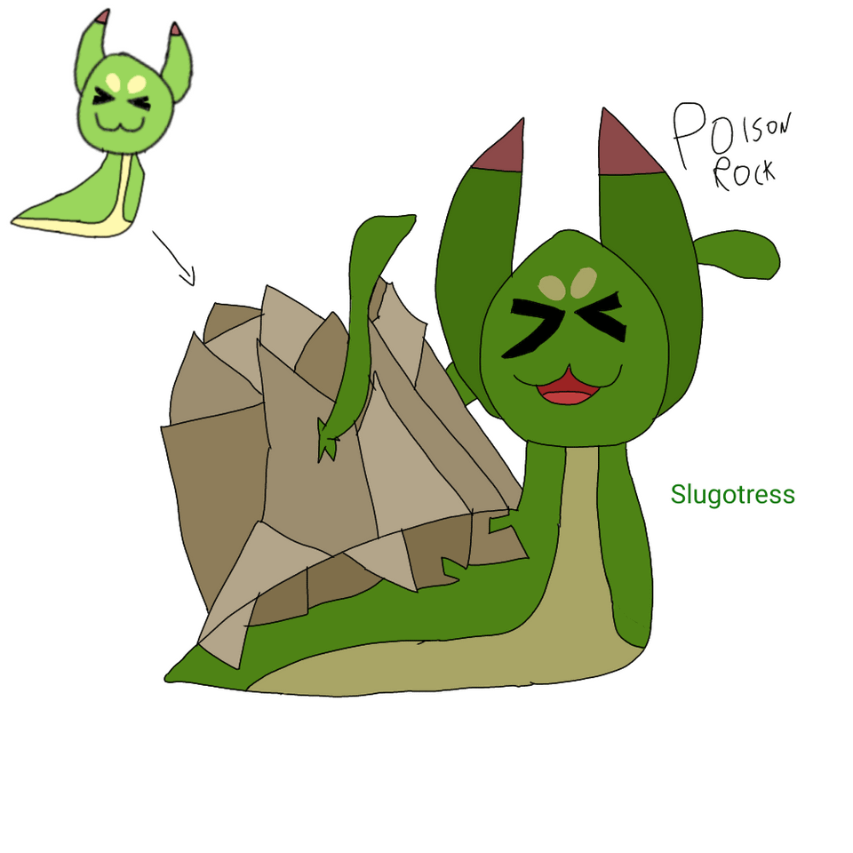 First of all, hi, my first post here, I wanted to upload one of my few creations here, what are yall thoughts on: Slugotress, Sluguatic and Slugooey?