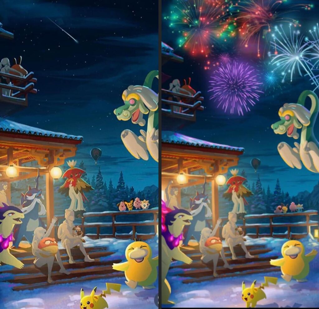 Any one else notice the added fire works on the loading screen?