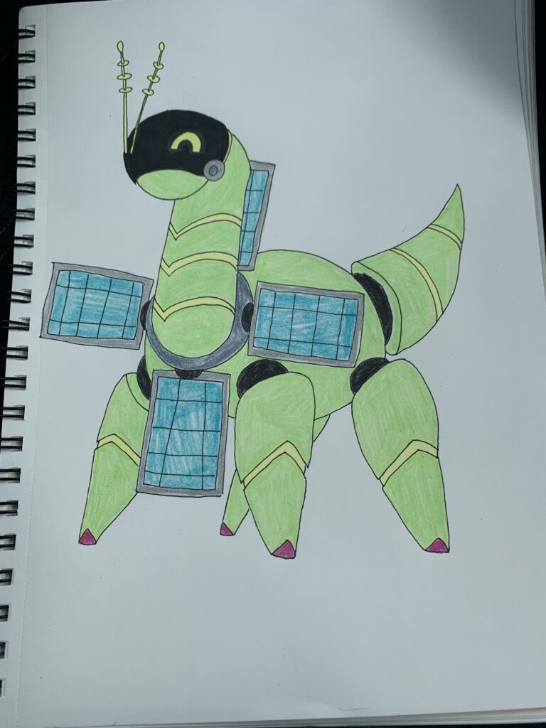 A Future Paradox version of Meganium; the Grass/Electric Type Iron Panel.