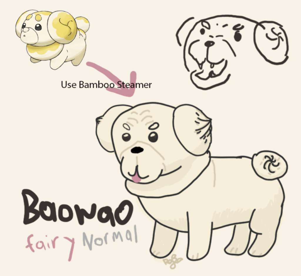 Meet Baowao, the Bun Pokemon!