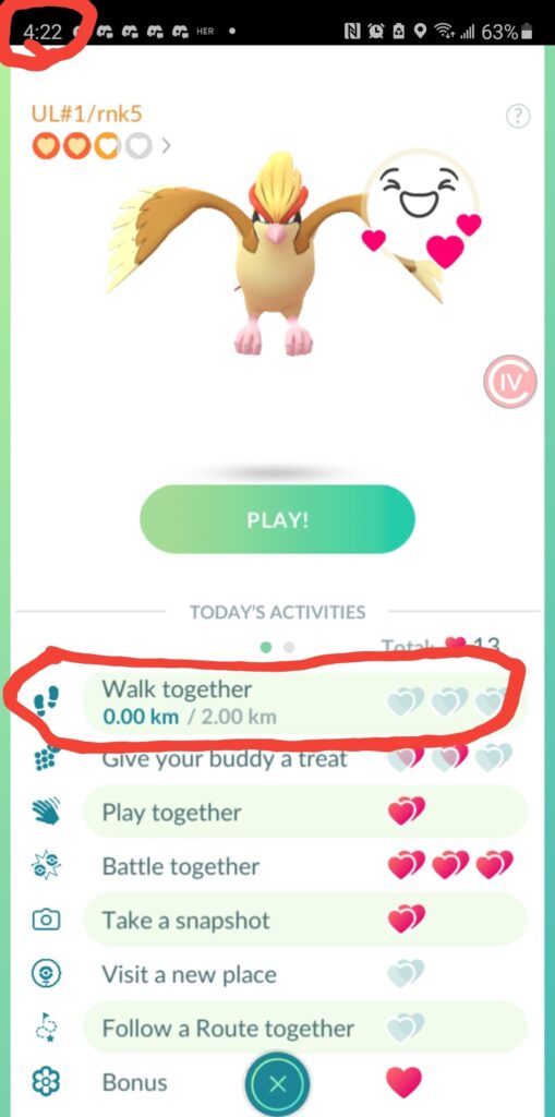 Why isn't it tracking distance for buddy hearts? 🙃