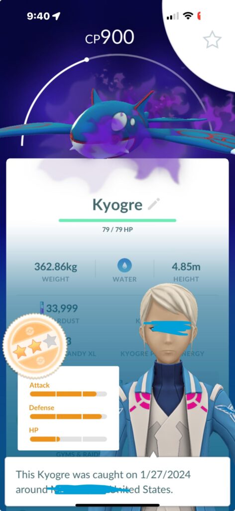 My shadow kyogre
