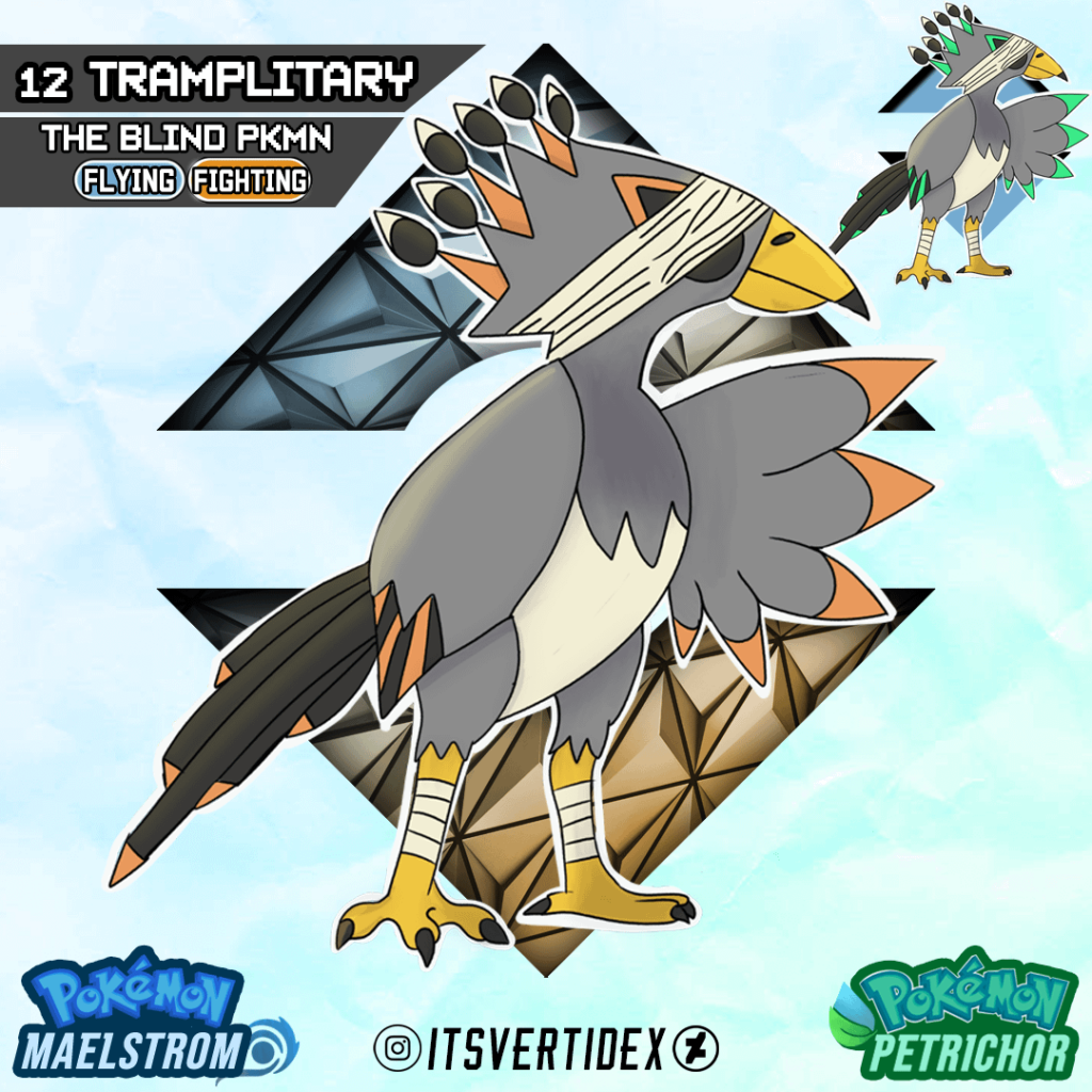 Meet Tramplitary, The Blind Pokemon of the Suldana Region!