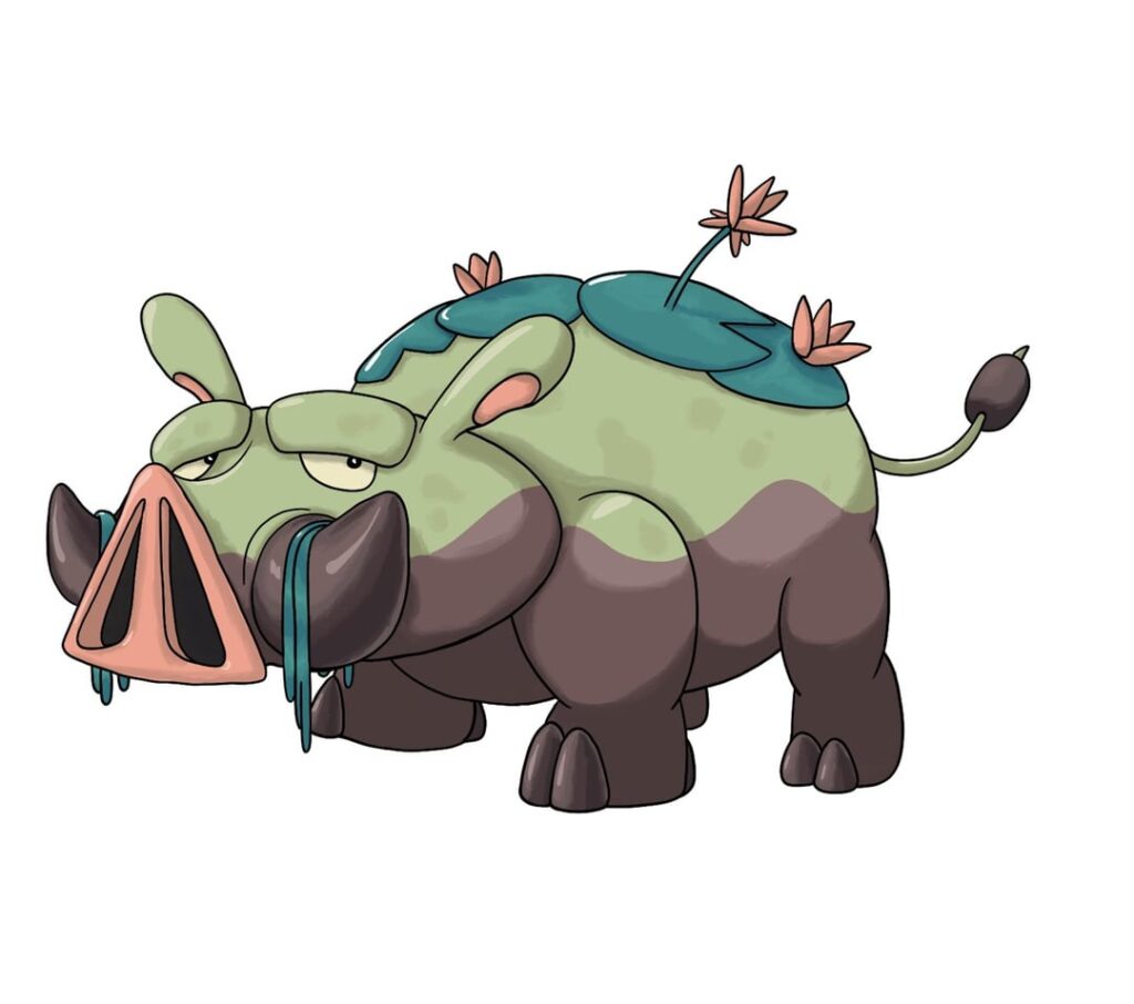 Making pokemon from the pledge moves Part 2: Hogwosh (Swamp)