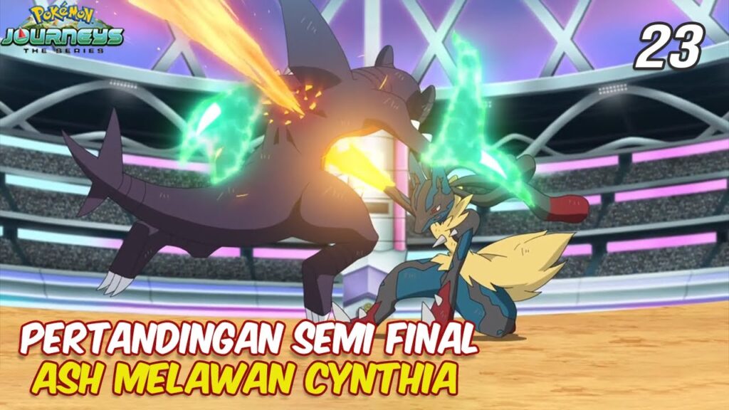 KELANJUTAN PERTANDINGAN SEMI FINAL YANG AKAN MENENTUKAN NASIP ASH -Cerita Pokemon Master Journeys 23