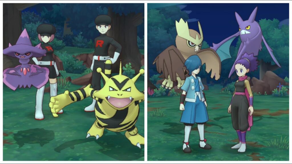 Pokemon Masters EX: Falkner With His Giant Noctowl Team Up With Janine To Take Down Team Rocket