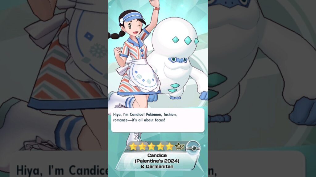 Palentine 2024 Candice Darmanitan 1/5! 8th single pull!Pokemon Masters EX New Best Ice Striker