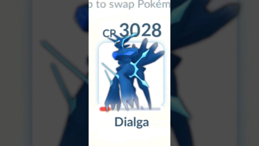 Low HP ORIGIN DIALGA vs Leader CLIFF in Pokemon GO.