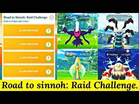 Road to Sinnoh: Raid Challenge Rewards In Pokemon Go | Pokemon Go Research | Pokemon Go New Event