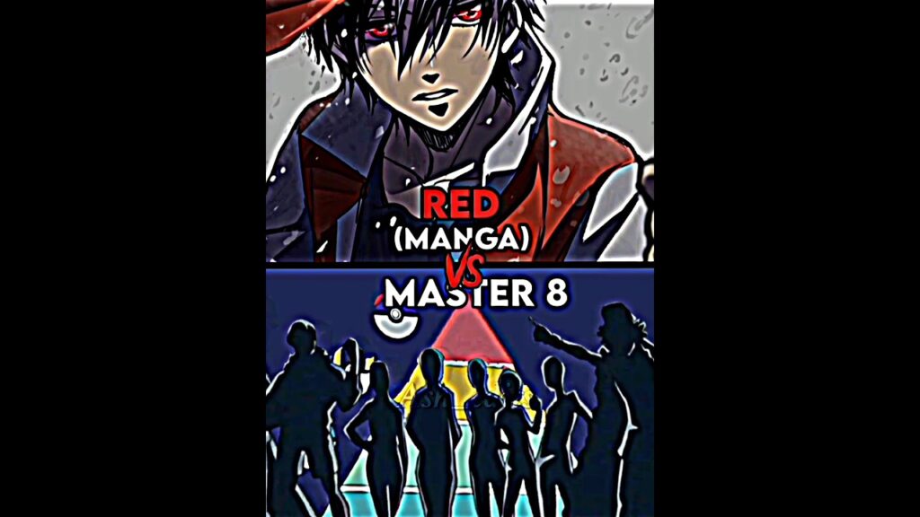 Manga Red vs master 8 trainers | who is strongest #shorts #pokemon