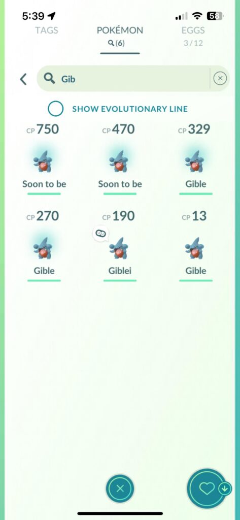 I have 6 Gibles and 21 Gible candies, should I transfer 4 of them to evolve my strongest one?