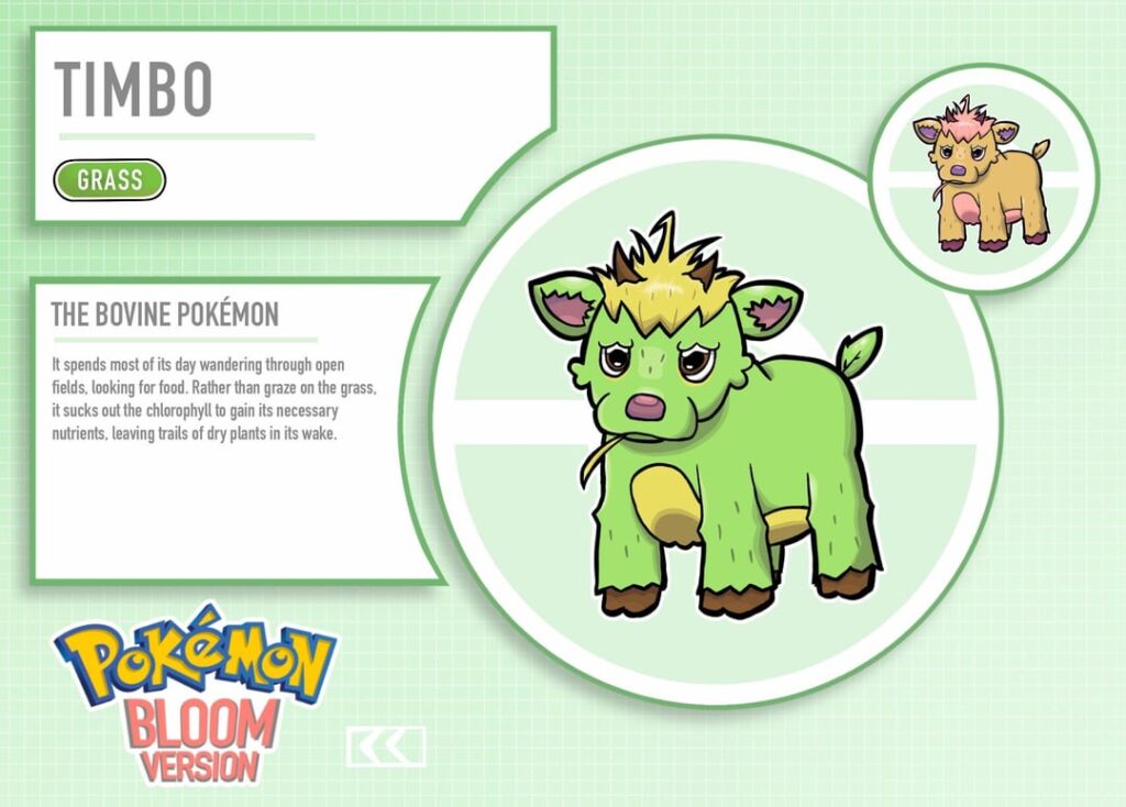 Pokemon Bloom - Updated Starter Dex Entries