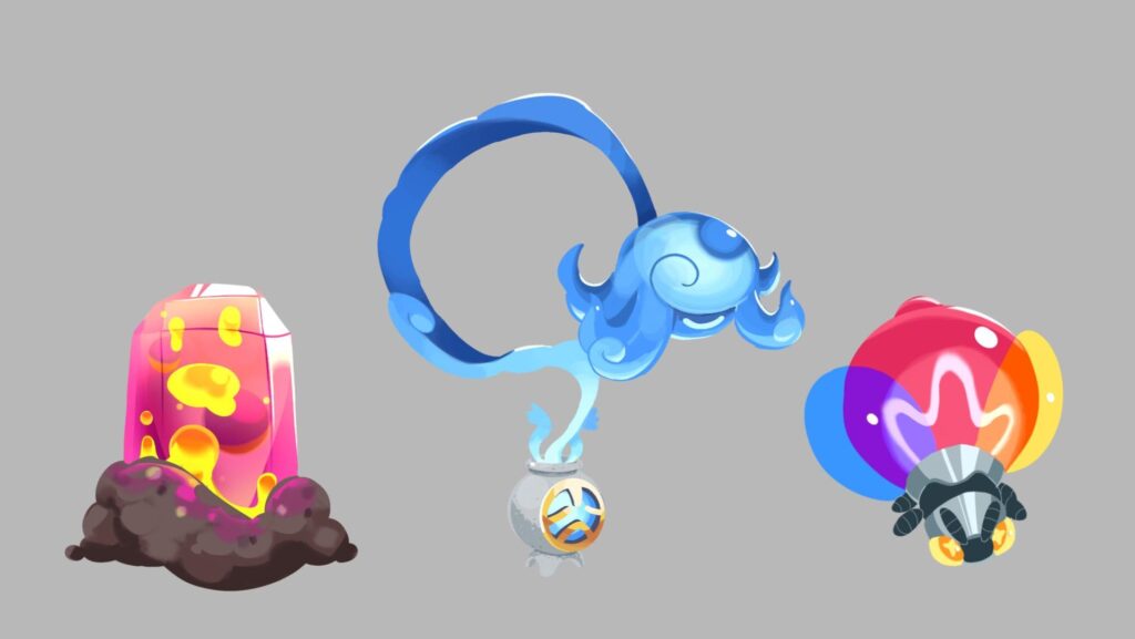 Random Pokémon I came up with! No names yet so feel free to suggest some (the punnier the better)