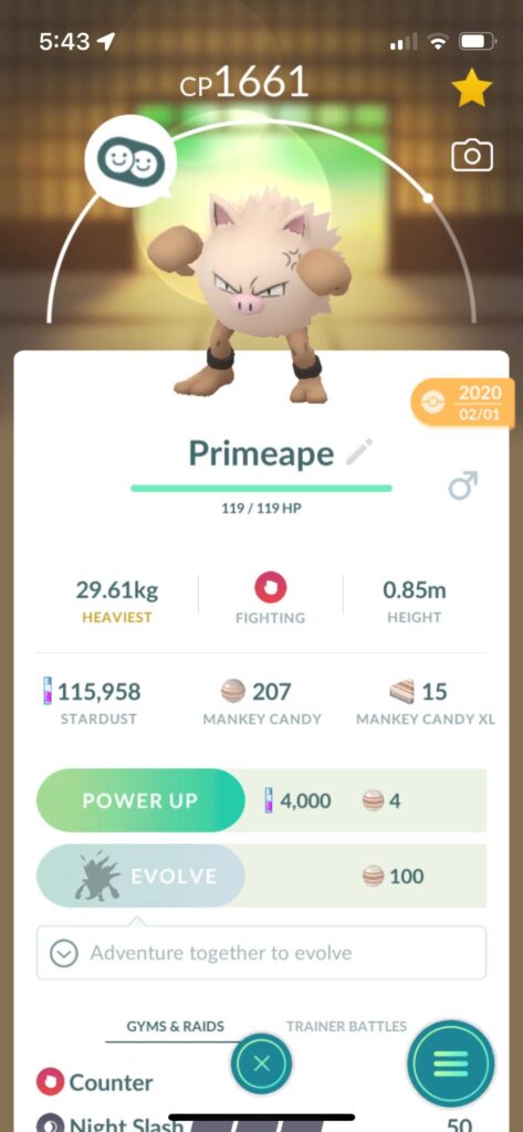 Evolving Primeape